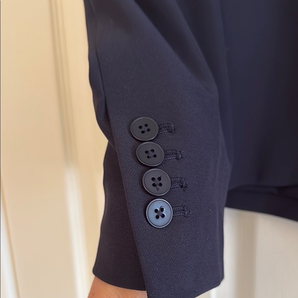 Express Editor One Button Navy Blazer - Picture 3 of 10